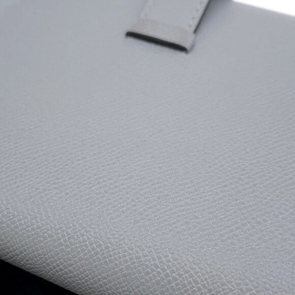 HERMES Bean compact Veau Madame Green Pantan - Picture 5 of 13